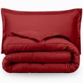 thumbnail image 2 of Bare Home Ultra-Soft Premium 1800 Series Goose Down Alternative Comforter Set - Hypoallergenic - All Season - Plush Siliconized Fiberfill (King/Cal King, Red), 2 of 6