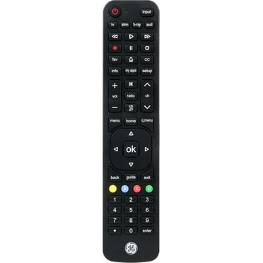GE 4-Device LG Direct Replacement Universal TV Remote Control in Black, 57818