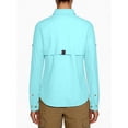 thumbnail image 3 of Women's UPF 50+ UV Protection Shirt, Long Sleeve Fishing Shirt, Breathable and Fast Dry Pale Light Blue 2XL, 3 of 7