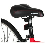 Hyper Bicycles 700c Mens Spin Fit Hybrid Bike, Adults Ages 14+, Black/Red