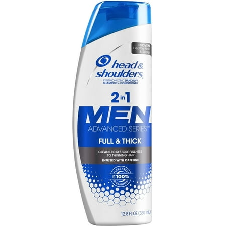 Head & Shoulders Full & Thick 2-in-1 Dandruff Shampoo + Conditioner for Men, 13.5