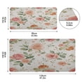 thumbnail image 3 of Leather Keyboard and Mouse Desk Mat Office Desk Accessories Protective Office Desk Decor Desk Pad Mat for Gaming, Work from Home, Office Watercolor Rose Floral Pattern 16.5" x 35.4", 3 of 9
