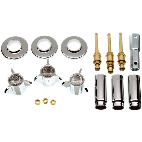 DANCO Tub and Shower 3-Handle Remodeling Trim Kit for Sayco, Chrome 39620