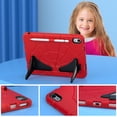thumbnail image 5 of Dteck iPad 10th Generation Case for Kids, Kids-Friendly Silicone Shockproof Rugged Protective Cover with Built-in Kickstand fot 10.9" iPad 10th Gen 2022,Red+Black, 5 of 9