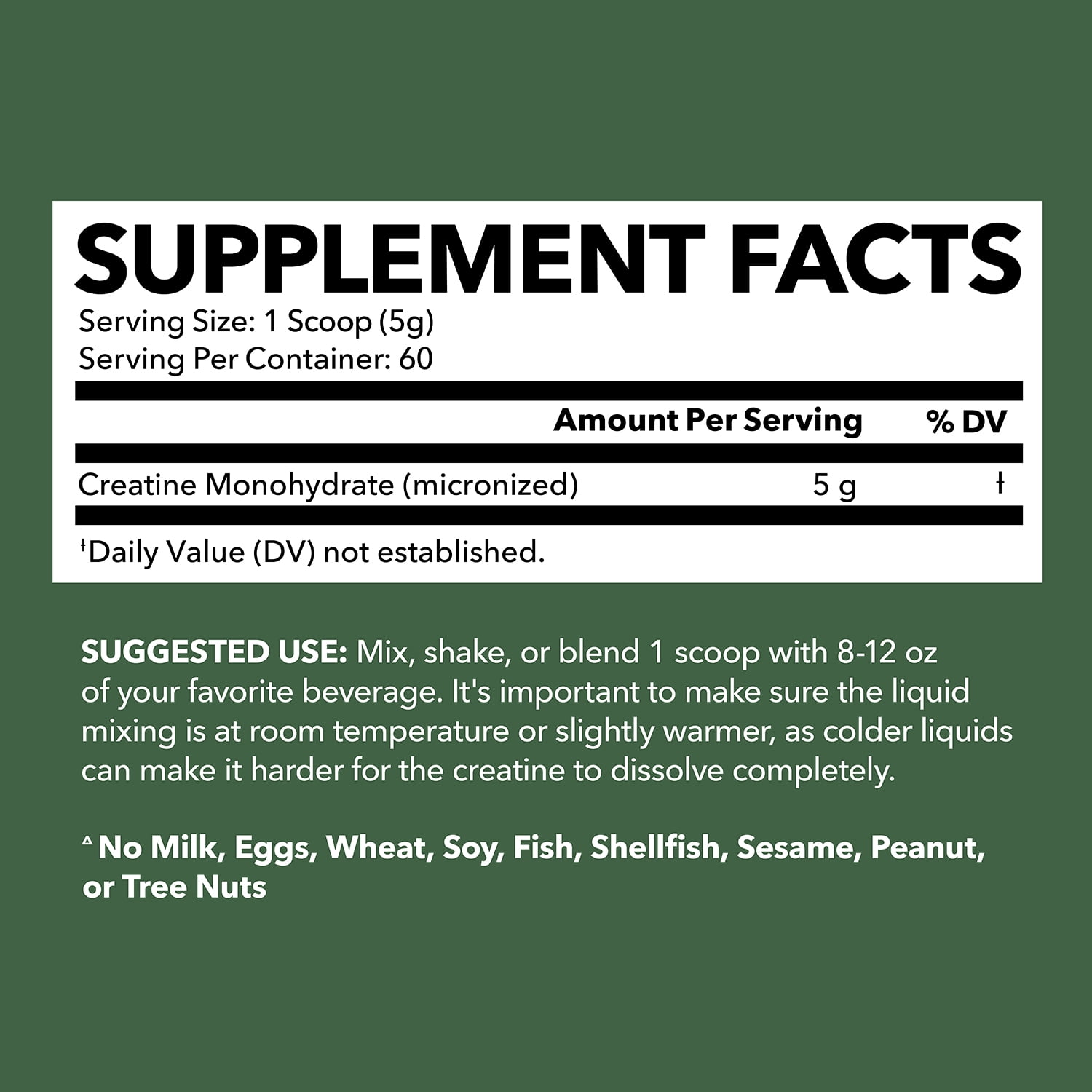 Havasu Nutrition Micronized Creatine Monohydrate Powder for Men, Unflavored, 10.6 oz (60 Servings)