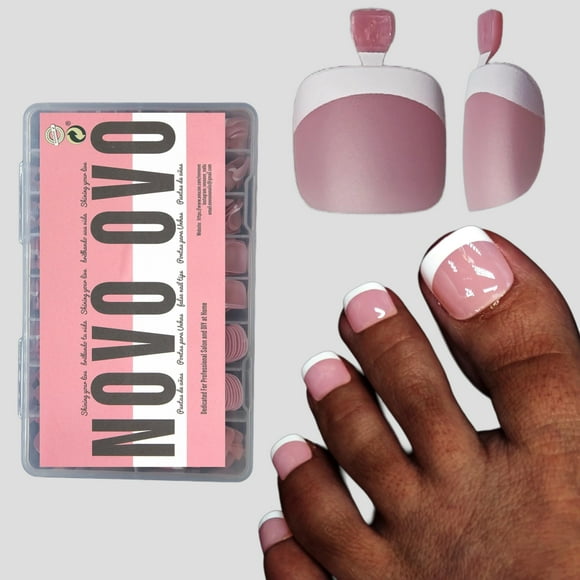 Puntas para uñas postizas Presione NOVO OVO BERRY PINK x360