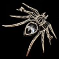 thumbnail image 5 of Jewelblings Antique Baguette Cut Pear  Oval CZ Eight-Legged Red Eyes Black Spider Brooches Pin, 5 of 5