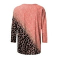 thumbnail image 4 of HKEJIAOI Hauts à Manches 3/4 pour Femmes à Imprimé Floral M Blouse d'Été, 4 of 5