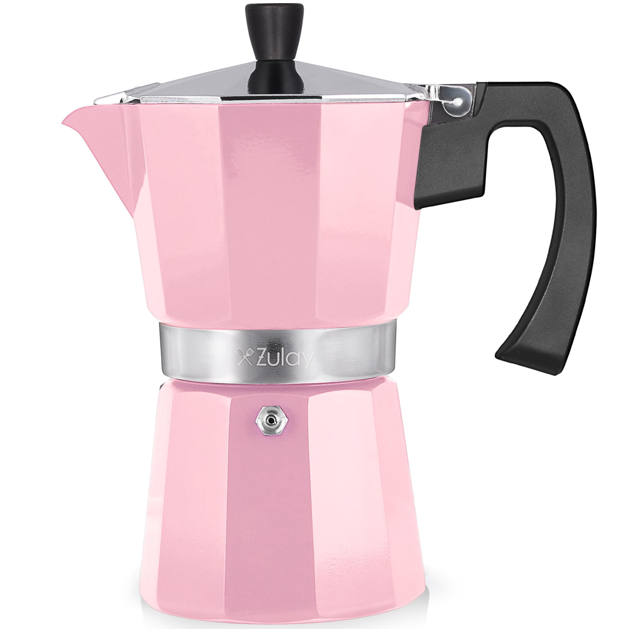 Moka Pot Espresso Zulay Premium, a prueba de fugas, 300 ml, rosa ...