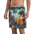 thumbnail image 2 of Cauagu Desert Monkeys Drive Print Men's Swim Trunks,Hawaiian Bathing Suit Swimsuits Beach Shorts with Pockets for Men Quick Dry Swimming Board Shorts-Medium, 2 of 6