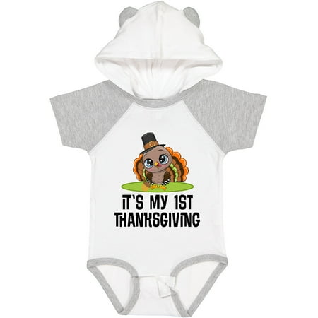

Inktastic First Thanksgiving Pilgrim Turkey Gift Baby Boy or Baby Girl Bodysuit