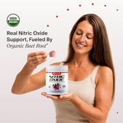 Snap Supplements Beet Root Nitric Oxide Powder - Blood Pressure & Cardio Health Support, Energy Boost, Original