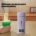 thumbnail image 5 of HIBIBUD 2026 New Glass&Bottle Travel Electric Kettle Portable Small Mini Tea Coffee Kettle Water Boiler 350Ml Water Heater with 4 Temperature Control 304 Stainless Steel Purple, 5 of 7