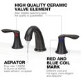 thumbnail image 6 of Accreate 8 Inch Bathroom Faucets for Sink 3 Hole with Pop up Drain and cUPC Lead-Free Hose, 6 of 6