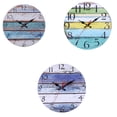 thumbnail image 2 of Electronicheart Decorative Round Wall Clock Arabic Numerals Wall Clock Ticking Quartz Movement Decorative Clock, 2 of 8