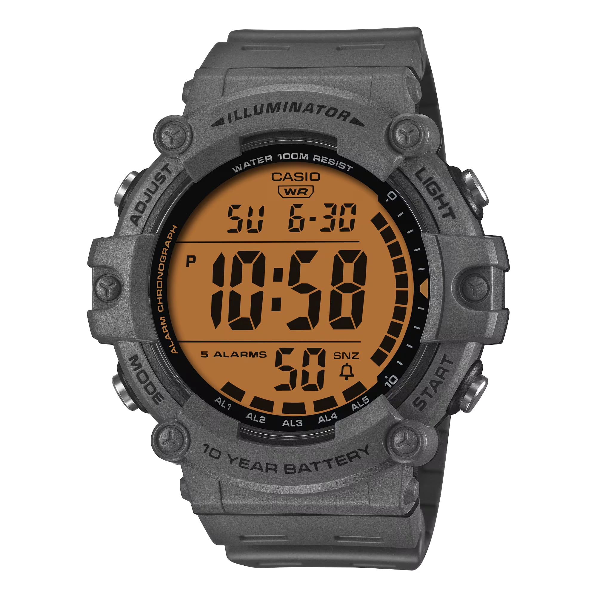CASIO I-RANGE デジタル腕時計 Casio Male Adult DB36-1AV Multilingual Databank Watch - Walmart.com
