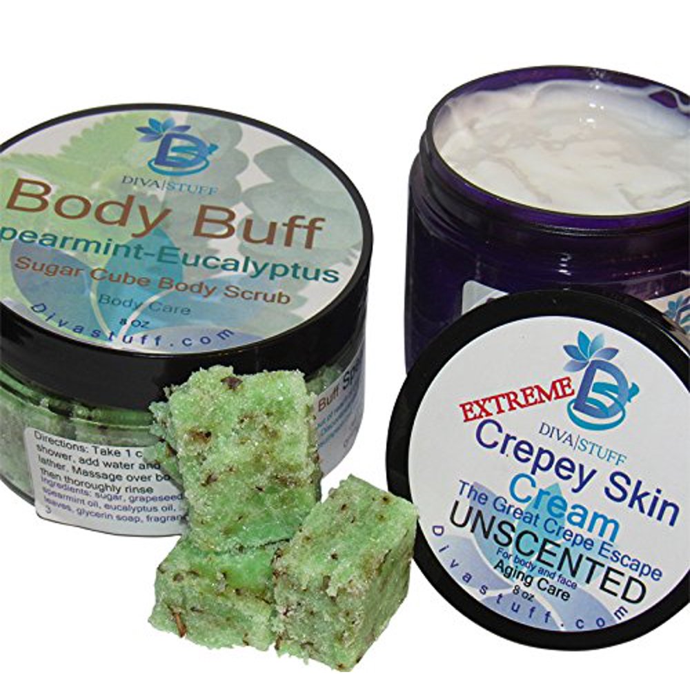 Extreme Crepey Skin Body & Face Cream(unscented) & Exfoliating Sugar