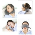 thumbnail image 3 of Visland Travel Multifunction Eye Mask Neck Pillow Memory Foam-Airplane Pillow Suitable for Travel Car Home Office Travel Eye Mask and Neck Flying Pillow, 3 of 8