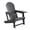 Black, variant on VENTOPYR HDPE Adirondack Chair(Table Not Included), All-Weather Plastic Outdoor Chair with High Back, Heavy Duty Support 330 lbs, Blow Molded for Patio, Garden, Poolside, Gray