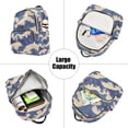thumbnail image 5 of FORMRS Mini Backpack Purse for Women Travel Daypack Casual Shoulder Bag, Blue Wave Pattern, 5 of 7