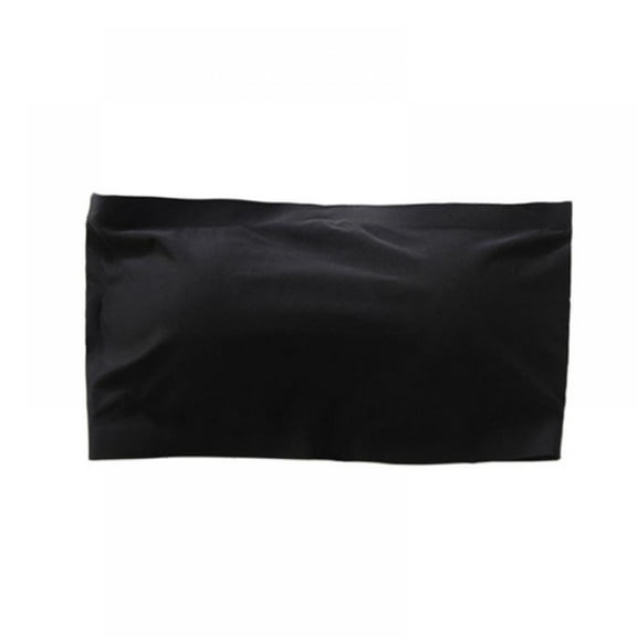 Womens Strapless Padded Bra Bandeau Tube Top Removable Pads Seamless Crop Colors