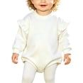 thumbnail image 6 of Baby Bodysuits Unisex Bodysuit Boys Girls Clothes Baby Girls Climbing Clothes Baby Long Sleeve Letter Triangle Romper Longs Set 6-12 Months, 6 of 6