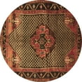 thumbnail image 1 of Ahgly Company Indoor Round Persian Brown Traditional Area Rugs, 8' Round, 1 of 4