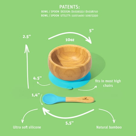 Baby Bowl   Spoon | Bamboo & Silicone