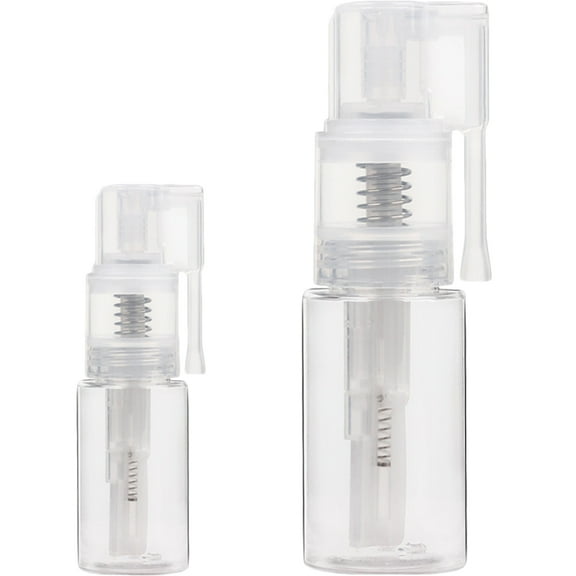 CATIEBYE Multi-Purpose Powder Sprayer Spray Bottle Transparent Pet 2Pcs