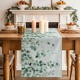 thumbnail image 2 of Table Runner 120 Inches Long for Kitchen Dining, Sage Green Eucalyptus Leaf Dresser Scarf Farmhouse, Dining Table Decorations for Wedding/Parties, Spring Leaves Botanical 13 x 120 In, 2 of 8