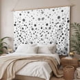 thumbnail image 3 of Grey Polka Dot Tapestry for Bedroom Wall Hanging Tapestry, Modern Art Abstract Watercolor Dot Ceiling Backdrop Tapestries Poster Blanket Wall Decor for Teens Room Living Room Dorm 55" x 73", 3 of 8