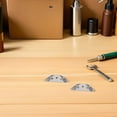 thumbnail image 2 of 30 conectores universales de acero inoxidable para esquinas de muebles con tornillos, soportes triangulares resistentes para muebles de madera, cajones, armarios, mesas y sillas, color plateado., 2 of 6