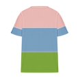 thumbnail image 3 of Plus Size Mujeres Blusas Cuello en V Casual Suelto Verano Blusa de Manga Corta para el Uso Diario Y Casual, 3 of 5