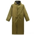 thumbnail image 4 of FAHXNVB Mens Long Rain Jacket Outdoor Activities Hooded Waterproof Emergency Poncho Lightweight Loose Fishing Raincoat for Men Women, 4 of 7
