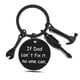thumbnail image 1 of Regalos para papá, regalos para el día del padre de hija e hijo, regalos de cumpleaños, llavero para abuelo, regalos únicos para padres, negro-papá, 30 mm sincero electrónico, 1 of 5