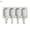4#, variant on Popsicle Molds, Ice Pop Molds Silicone 4 Cavities Ice Cream Mold Oval Cake Pop Mold for DIY Popsicle