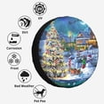 thumbnail image 6 of Kdxio Christmas Tree for Tire Cover Wheel Protectors Tyre Covers Weatherproof Wheel Covers Universal Fit for Trailer Rv SUV Truck Camper Travel Trailers 17 inch, 6 of 8