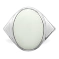 thumbnail image 5 of Sterling Silver Rhodium-plated White Agate Ring QR6296, 5 of 6