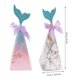 thumbnail image 4 of 50 cajas creativas de caramelos con forma de sirena, con forma de pirámide triangular, para regalo de boda, suministros para fiestas, cajas de chocolate (rosa y azul), 4 of 5