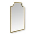 thumbnail image 2 of Retro Wall Mirror - 38" Gold Pagoda Frame - Art Deco Style Mirror for Entryway, Hallway, Living Room Decor, 2 of 9