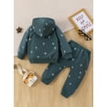 thumbnail image 3 of Toddler Boys Girls Fall Outfits Tree Print Long Sleeve Hoodies Sweatshirts and Long Pants Set, 3 of 9