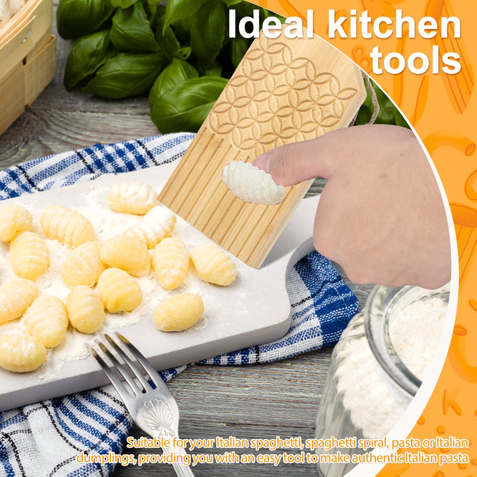 Set De Planche à Pâtes Pour Gnocchi Et Spaghetti - Outils En Plastique ABS Avec Rouleau - Pour Faire Des Pâtes Maison - 4