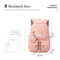 thumbnail image 3 of Mistaha Stylish High Quality Lightweight Nylon Backpack for Students and Travelers - Grey Color, Spacious with Unique Strap Design, Multi-functional Pockets, 32x23x46cm, 600g, 3 of 6