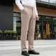 thumbnail image 4 of Ceisia Men's Solid Color Slim Straight Leg Wool-Like Dress Pants for Business Commute Khaki L Gifts, 4 of 9