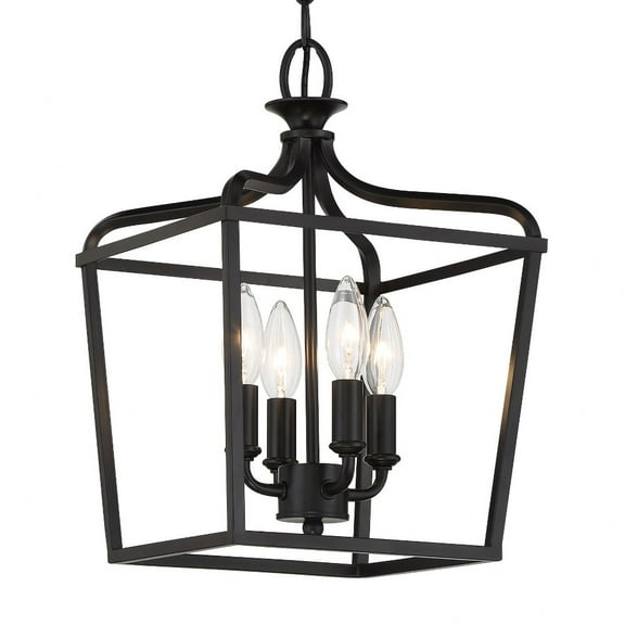 4 Light Convertible Foyer-15 Inches Tall And 10 Inches Wide-Coal Finish    -Traditional Installation Minka Lavery 4445-66A