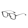 thumbnail image 1 of Adecuado para montura de gafas de ala ancha para hombre, montura de ojo para miopía retro de estilo japonés de titanio puro, montura generosa, 1 of 5