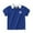 Navy Blue, variant on FLMEI Toddler Kids Boys Summer Lapel T-Shirt Short Sleeves Cotton Shirt Tops Pullover Cute Print Casual Tee Shirt for 1-6 Years Old
