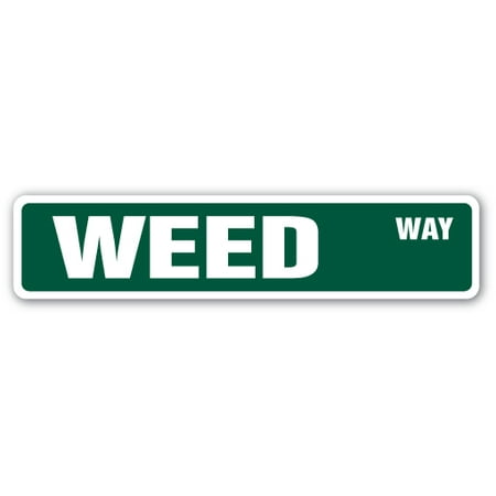Weed Street [3 Pack] of Vinyl Decal Stickers | Indoor/Outdoor | Funny decoration for Laptop, Car, Garage , Bedroom, Offices |