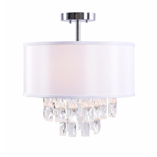 Kenroy Home 93941CH Ophelia 2 Light Semi Flush