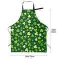 thumbnail image 6 of Goofa Happy St. Patrick's day Printed Waterproof Apron 33" Chef Aprons for Men Heavy Duty Chemical Work Apron Adjustable Bib Apron, 6 of 9